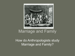 Marriage and Family