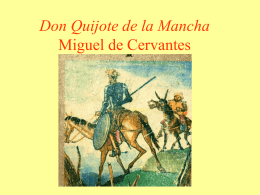 Presentación Power Point sobre Cervantes y su contexto histórico.