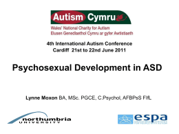 Psychosexual Development in ASD