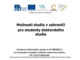 LLP/Erasmus - Kiwi.mendelu.cz