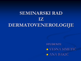 seminarski rad iz dermatovenerologije studenti