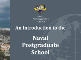research - Naval Postgraduate School