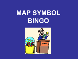 MAP SYMBOL BINGO