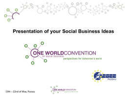 OWC new Social Business Ideas