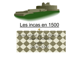 Les incas en 1500
