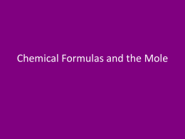 Empirical and Molecular Formula Determination