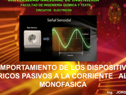 MONOFáSICOS - Ing. Jorge Cosco Grimaney