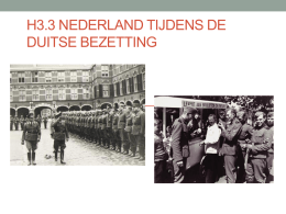 PPT De Tweede wereldoorlog in Nederland