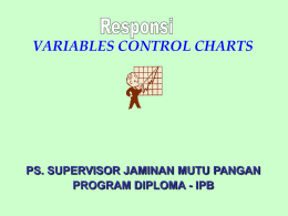 VARIABLES CONTROL CHARTS