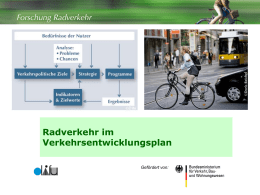 FoR Präsentation - Fahrradportal Nationaler Radverkehrsplan