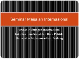 Seminar Masalah Internasional
