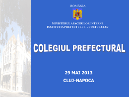 Mai 2013 - Prefectura Cluj