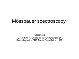 Mössbauer spectroscopy