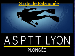 Guide de Palanquée - ASPTT Lyon Plongée