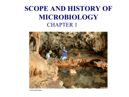scope and history of microbiology