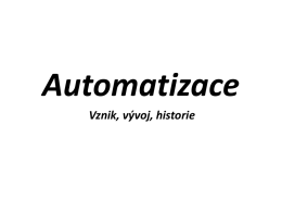 Automatizace