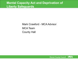 The Mental Capacity Act and DoLS Pathway