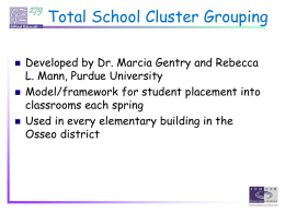 Total School Clustering