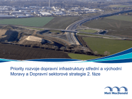 Priority rozvoje dopravní infrastruktury střední a východní Moravy