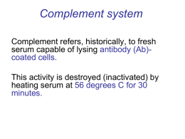 ‍Complement system
