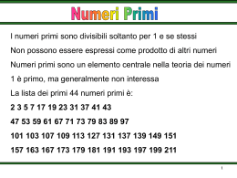 teoria dei numeri