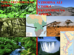 AFRIKA (primerjava Srednje in Vzhodne Afrike)