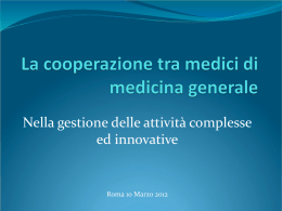 Cooperativa MMG Roma 2012