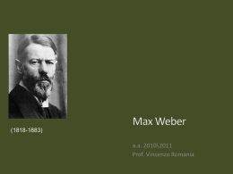 Max Weber - Lettere e Filosofia
