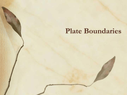 Plate Boundaries