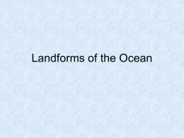 Landforms of the Ocean Powerpoint