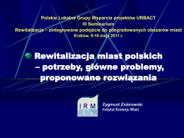 Z.Ziobrowski - Rewitalizacja miast polskich
