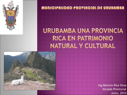 Urubamaba: Una Provincia Rica en Patrimonio Natural y Cultural