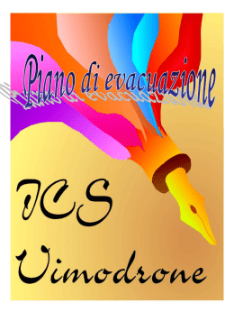 Piano di evacuazione - Pagina di Benvenuto