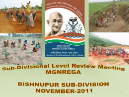 bishnupur - MGNREGS Bankura