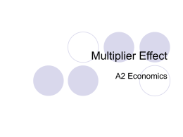 The Multiplier Long Run Economic Growth