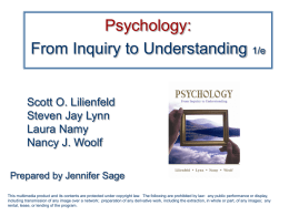 Powerpoint Presentations to Accompany 1st ed.
