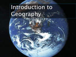 introduction to geography part 1