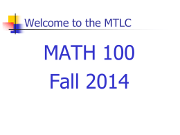 Math-100-Fall
