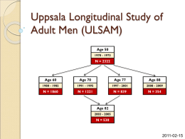 Uppsala Longitudinal Study of Adult Men (ULSAM)