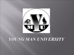 YMU Overview - Young Man University