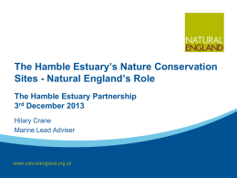 The Hamble Estuary`s Nature Conservation Sites