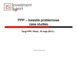 Problemy w PPP - Targi PPP Płock 2012