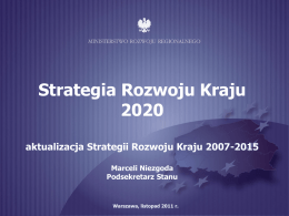 Strategia Rozwoju Kraju 2020