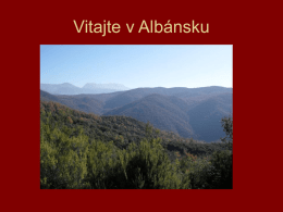 Prezentácia o Albánsku