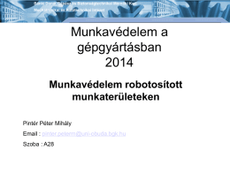 munkavedelem 2014-08ea - Mechatronikai és Autótechnikai