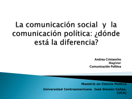Presentación clase 1 - Universidad Centroamericana "José Simeón
