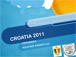 PowerPoint Presentation - Voetbalstage ITALIE 2008