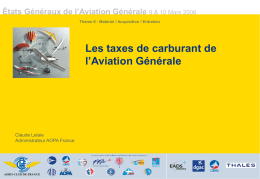 Les taxes de carburant. Claude Lelaie (Airbus Industrie)