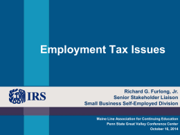 IRS Employment_Tax(MACE Oct 16 2014)