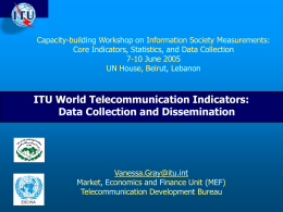 ITU World Telecommunications indicators